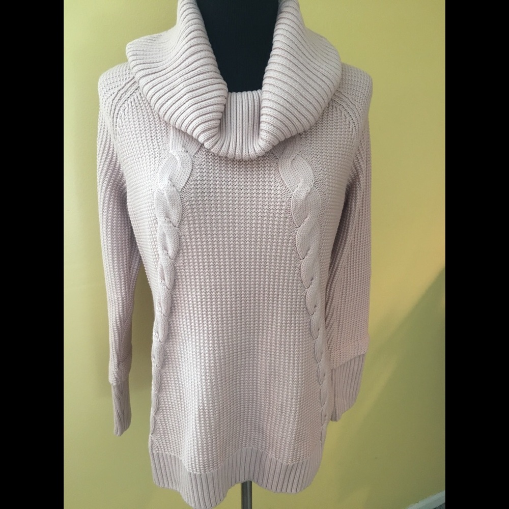 NWT Calvin Klein Cowl Neck Blush Sweater MED